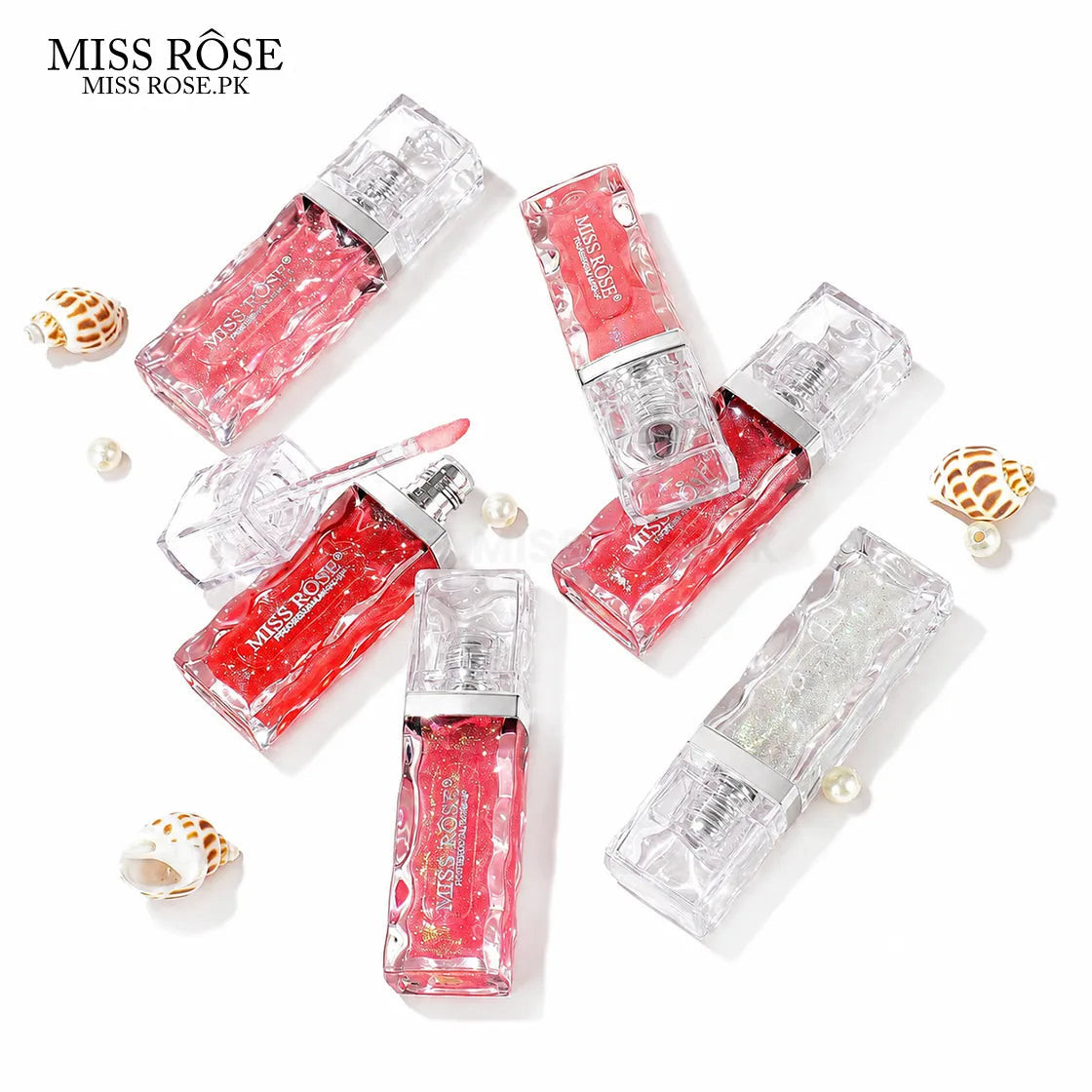 Miss Rose Ice Texture Diamond Lip Gloss MISSROSE.PK
