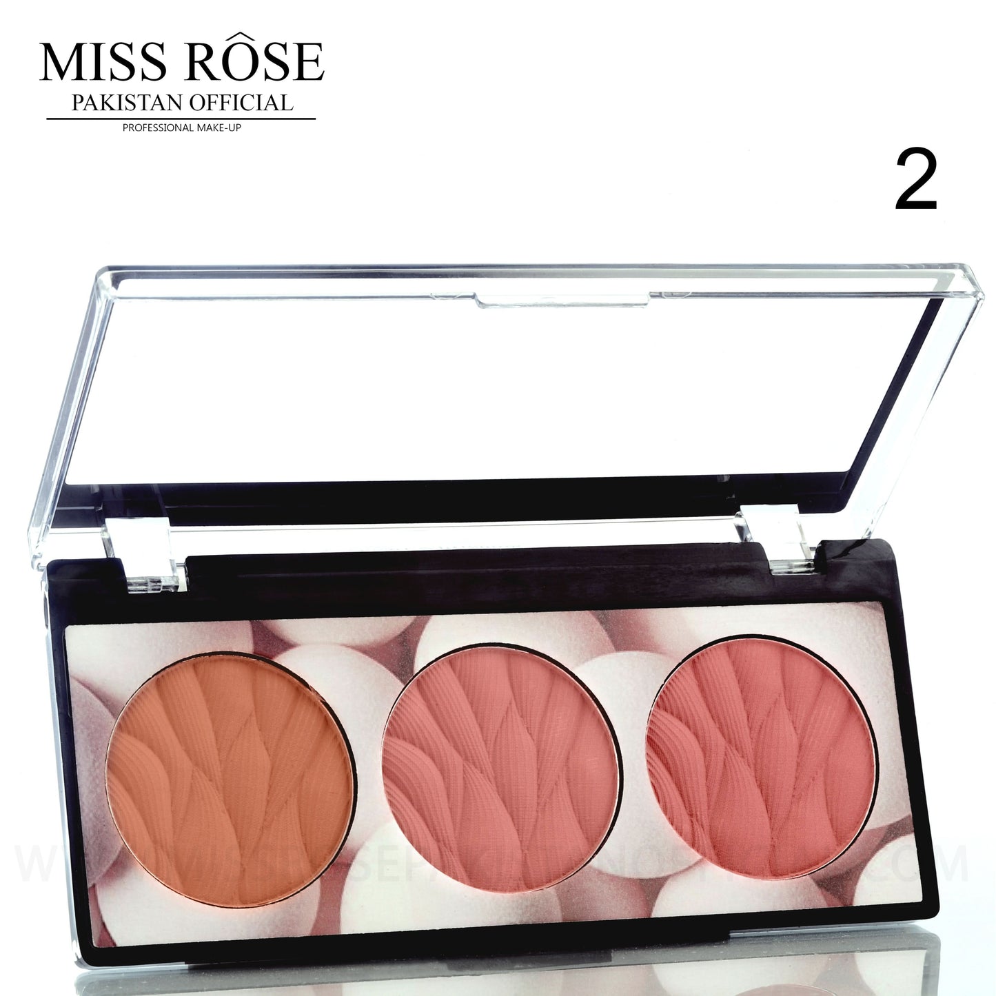 "Miss Rose 3 in 1 Blush Palette"
