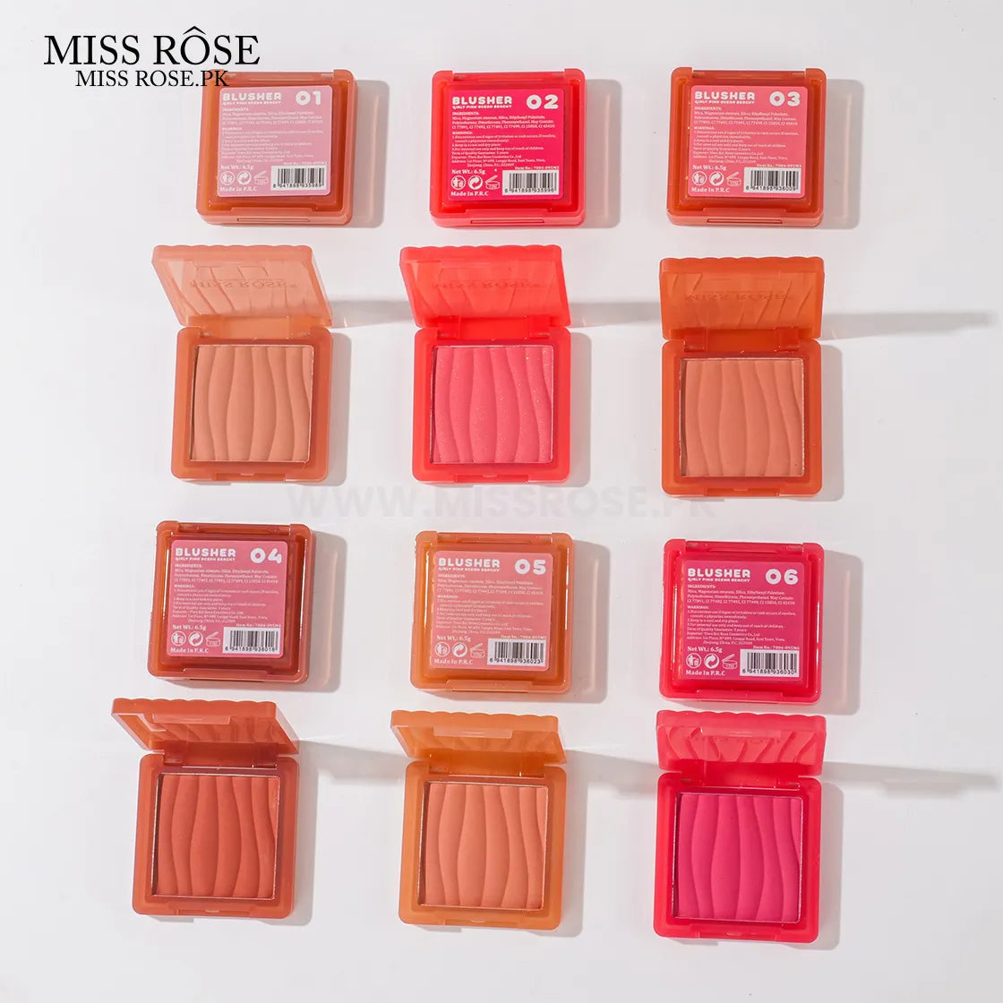 Miss Rose Girly Pink Ocean Beachy Blusher MISSROSE PAKISTAN OFFICIAL