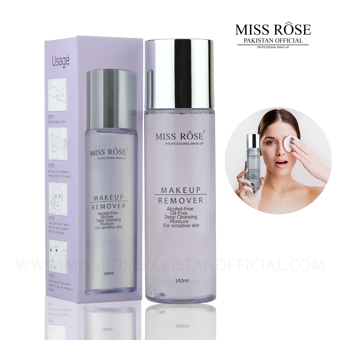 miss rose makeup remover