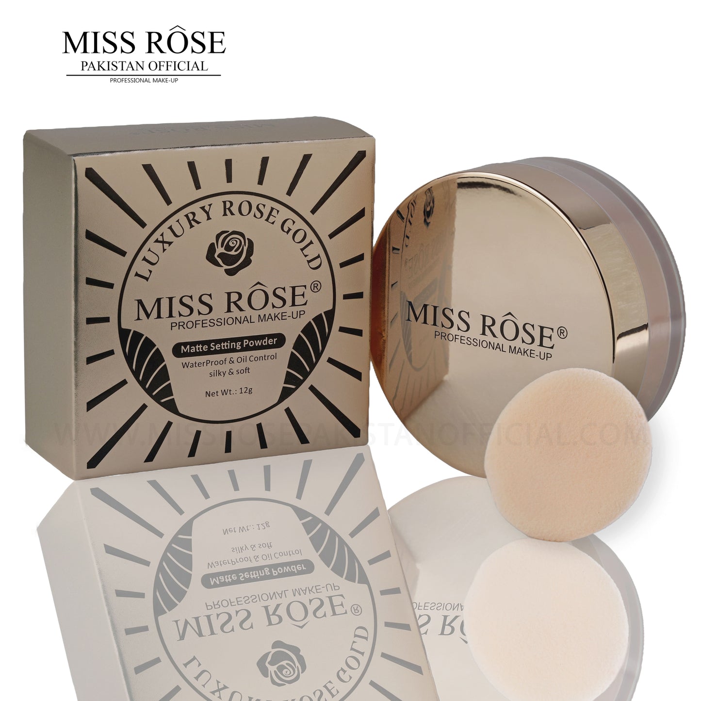 Luxury Rose Gold Setting Powder