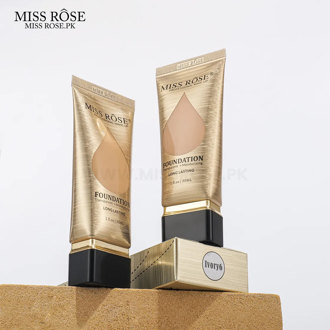 Miss Rose Transparent + Moisturizing Long-Lasting Foundation MISSROSE.PK