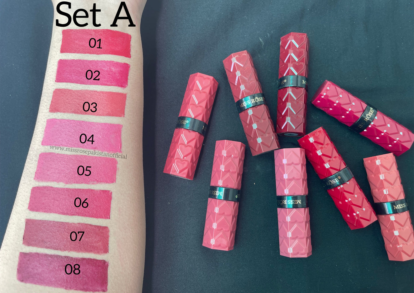Miss Rose Hearts Lipstick