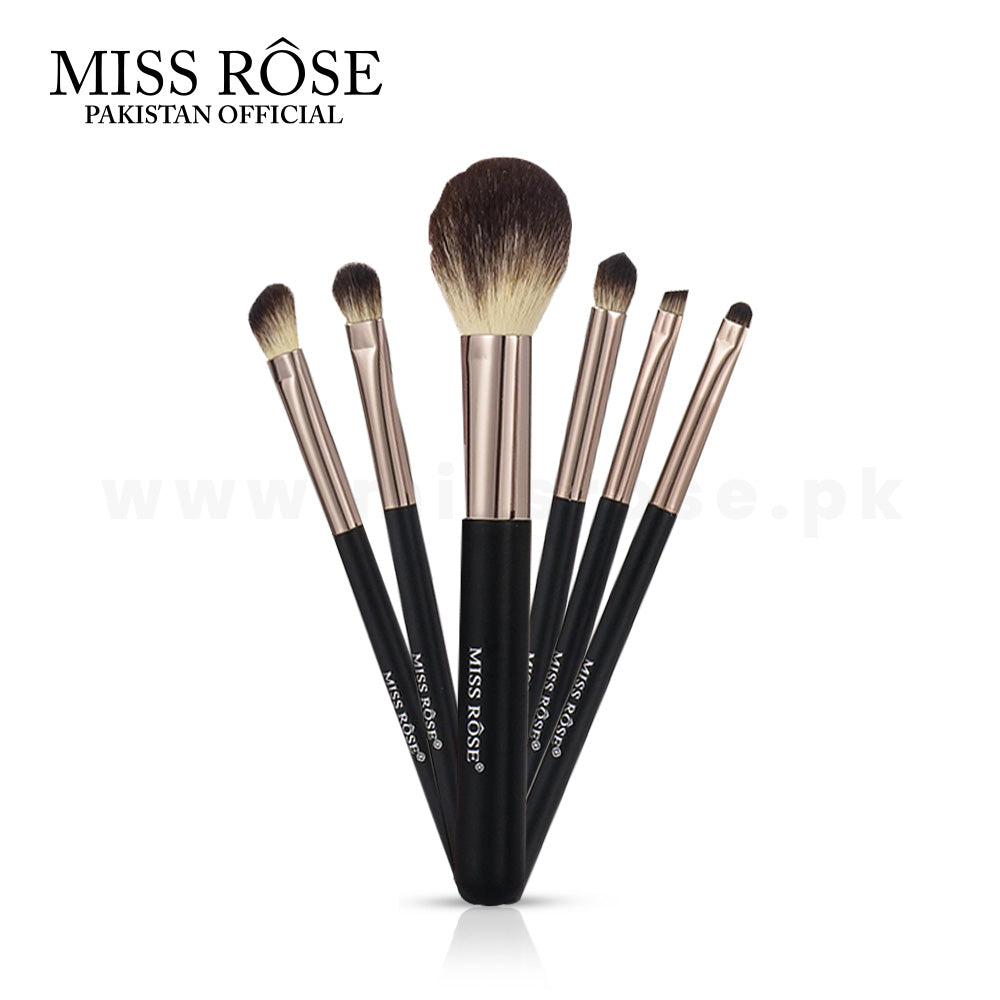 MISS ROSE 6-Piece Marble Makeup Brush Collection
