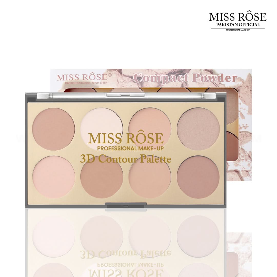 Miss Rose 8 Color Compact & Contour Palette