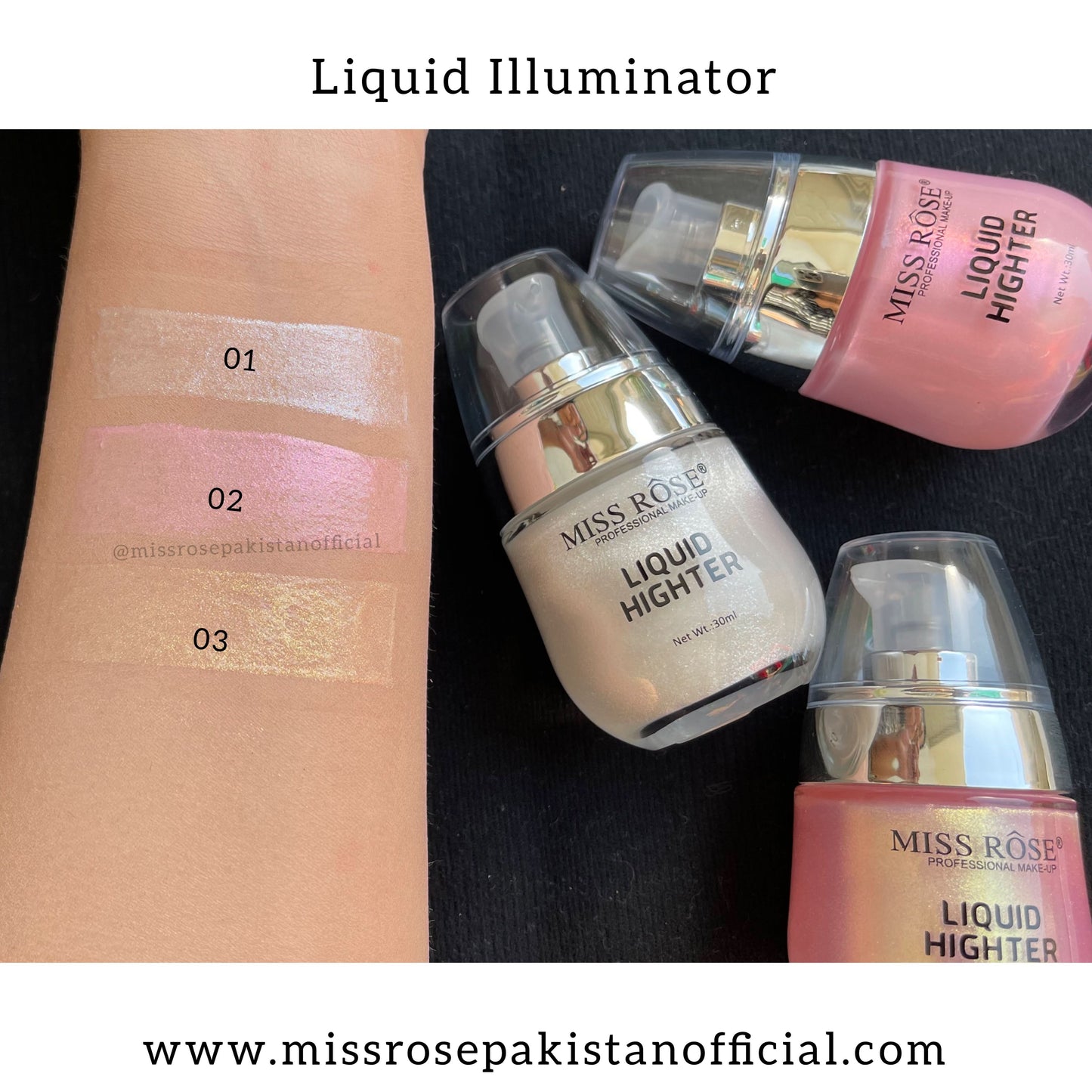 miss rose liquid highlighter