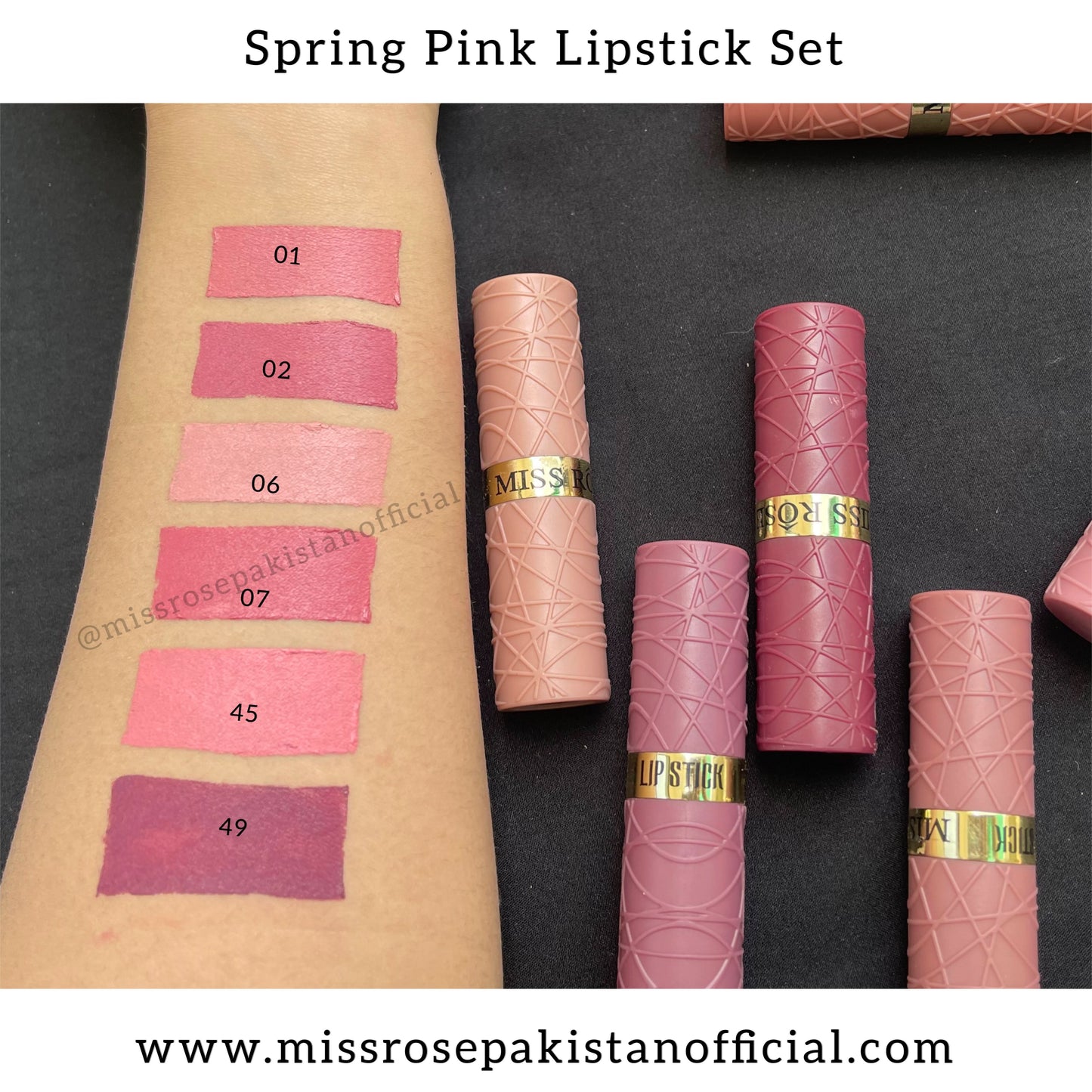 best miss rose lipsticks