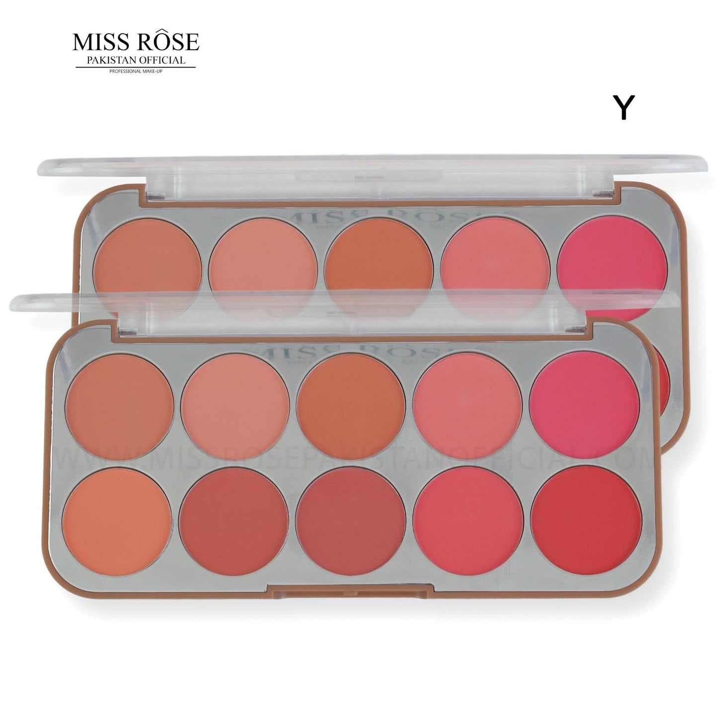 10 Color Round Blush Palette