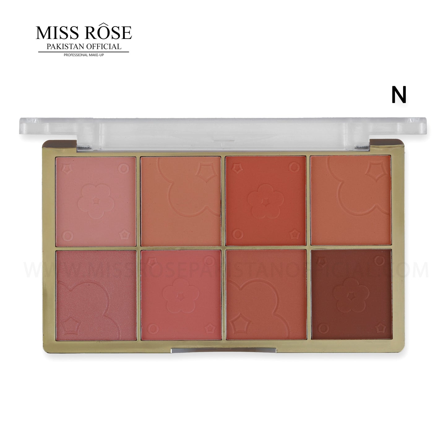 8 Color Gold Brick Blusher Palette