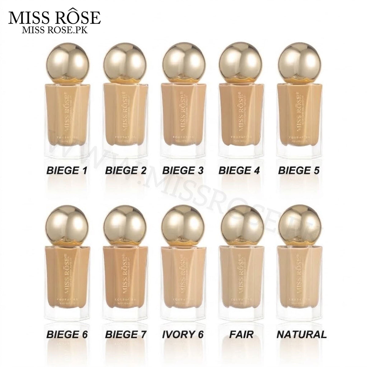Miss Rose Oil-Free Matte Long-Wear Foundation
