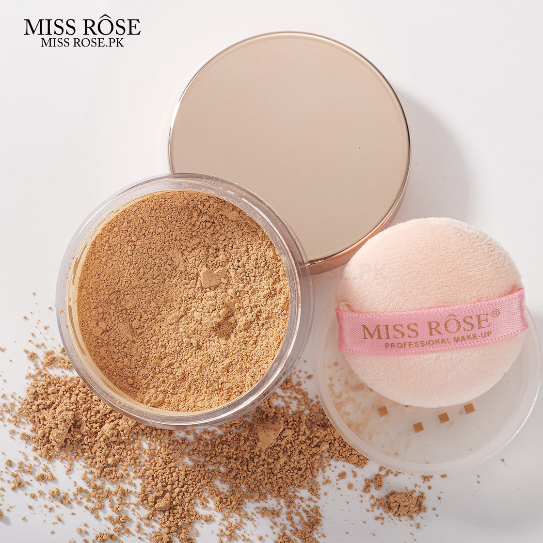 Miss Rose Loose Powder – Silky & Soft Matte