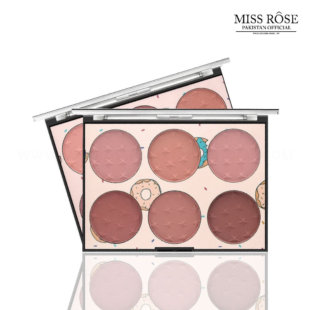 "Miss Rose 6 Color Blush Palette"