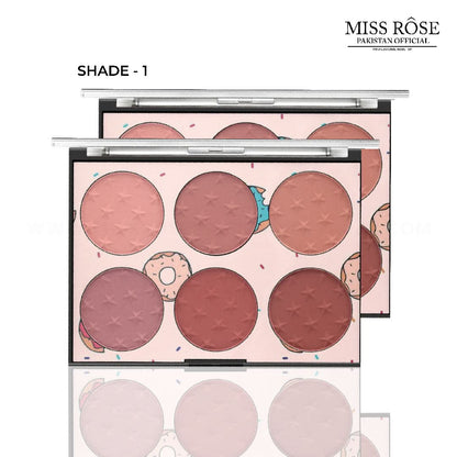 "Miss Rose 6 Color Blush Palette"