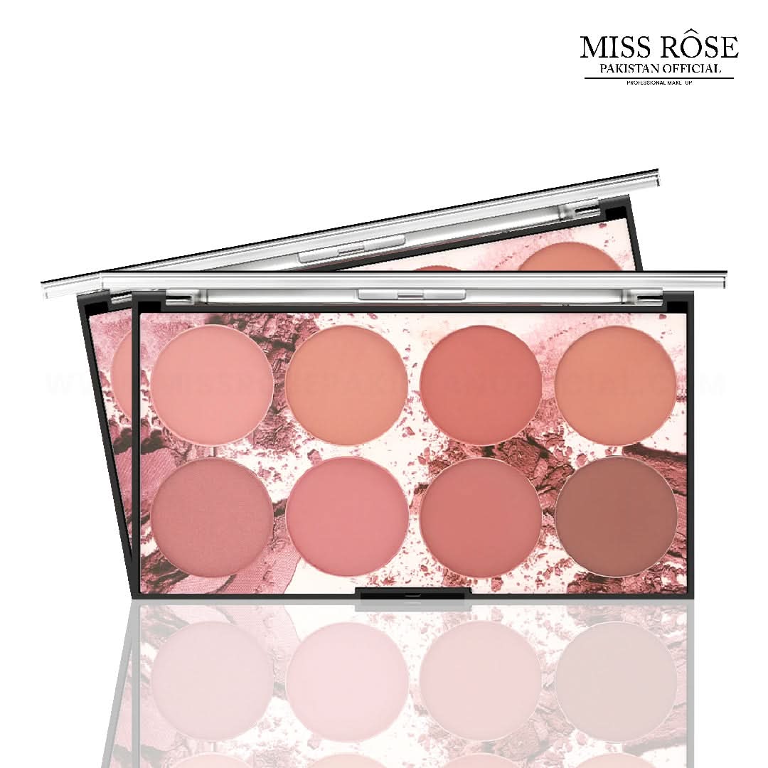 "Miss Rose 8 Colors Blush Palette"