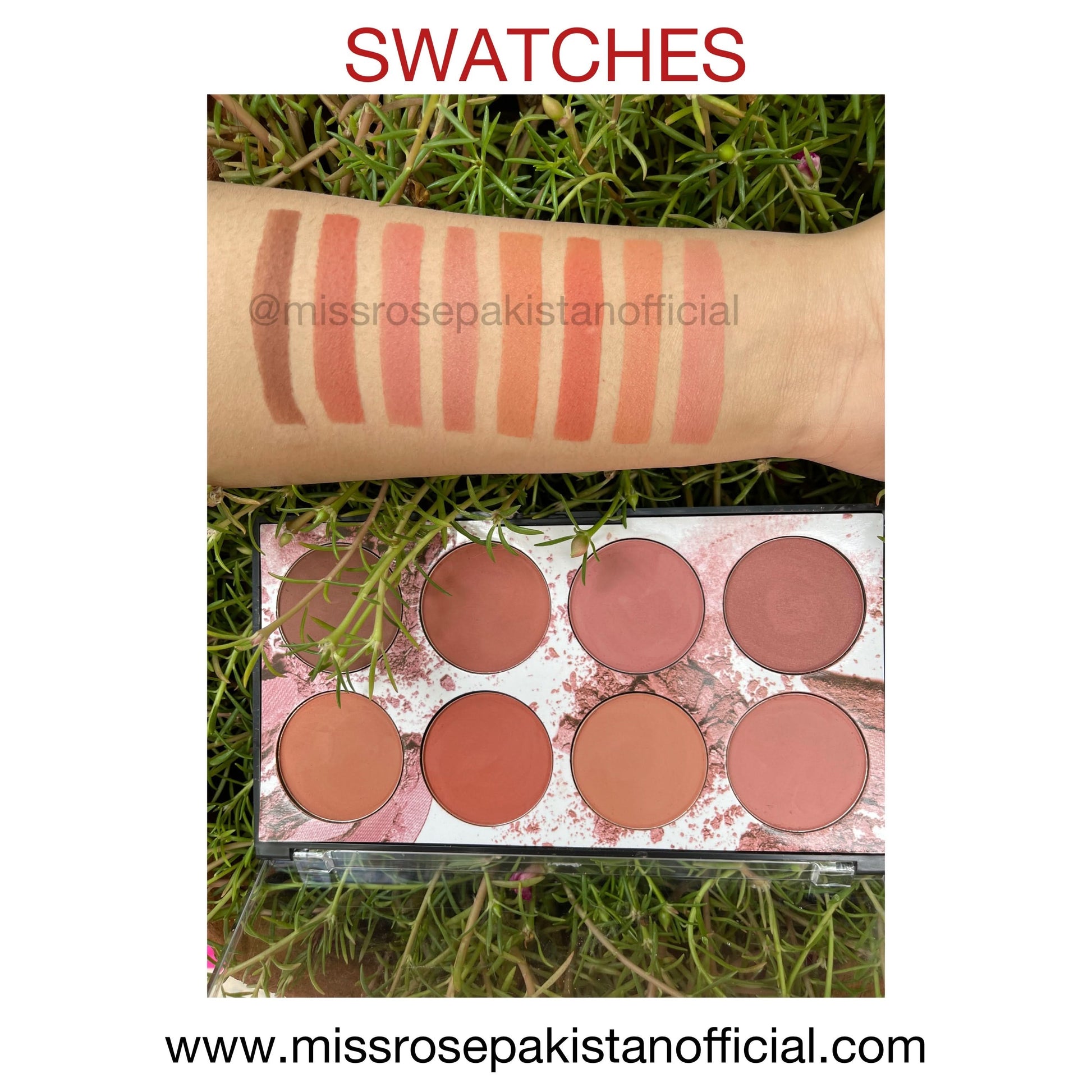 "Miss Rose 8 Colors Blush Palette"