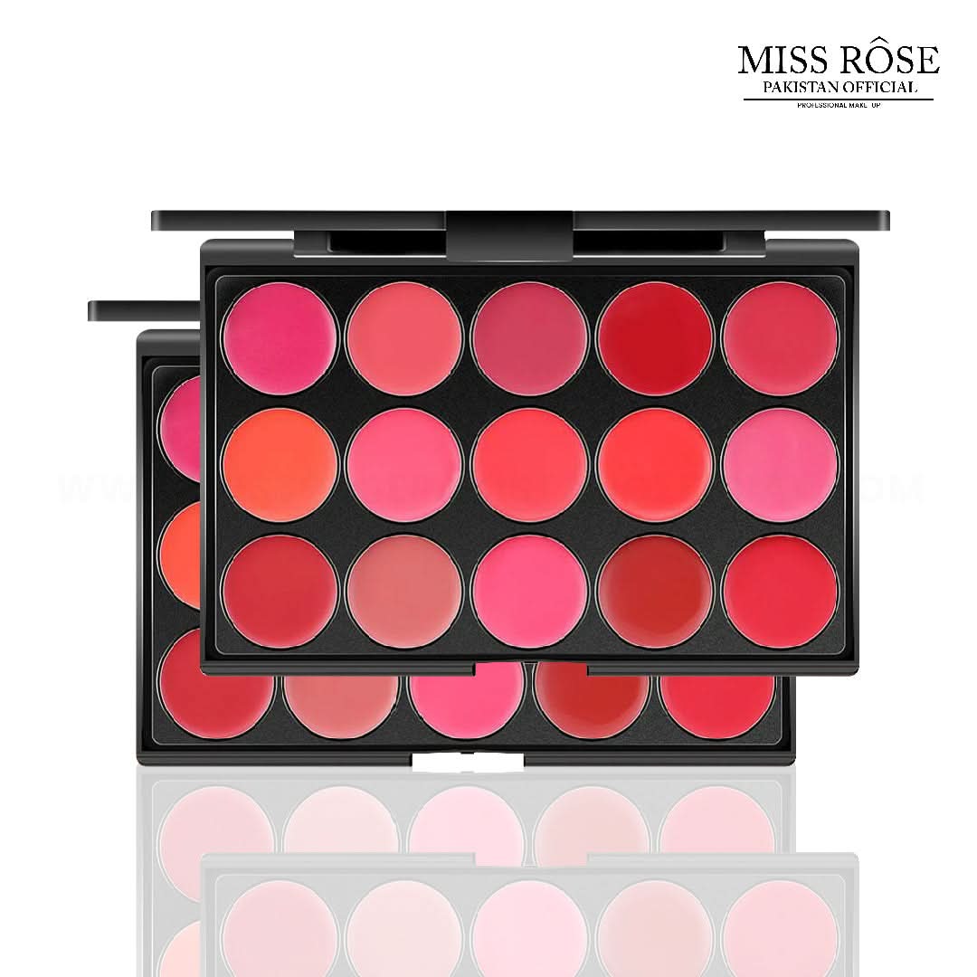 "Miss Rose 15 Colors Matte Lipstick Palette"