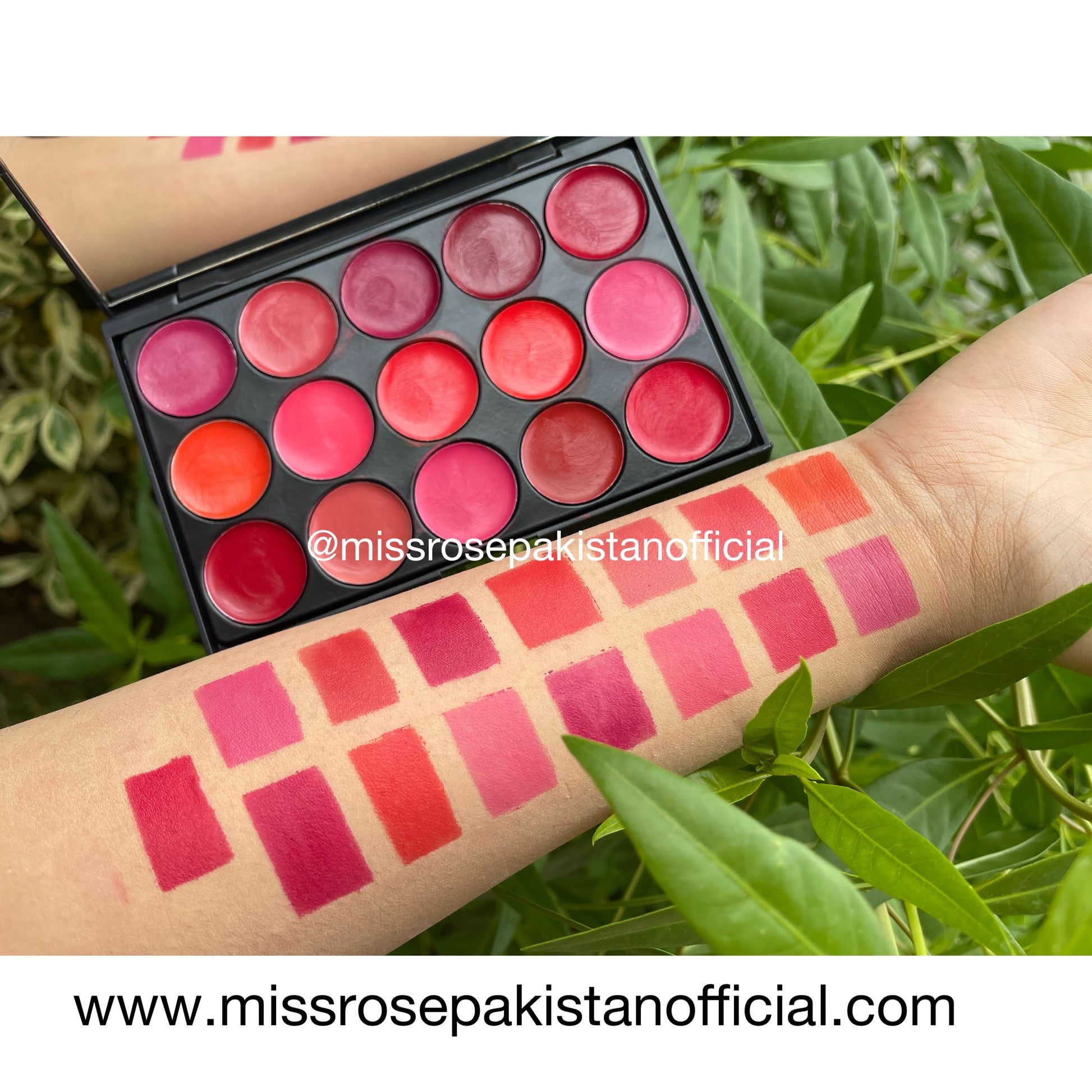 "Miss Rose 15 Colors Matte Lipstick Palette price"