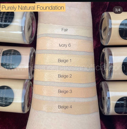 "Miss Rose foundation shades"