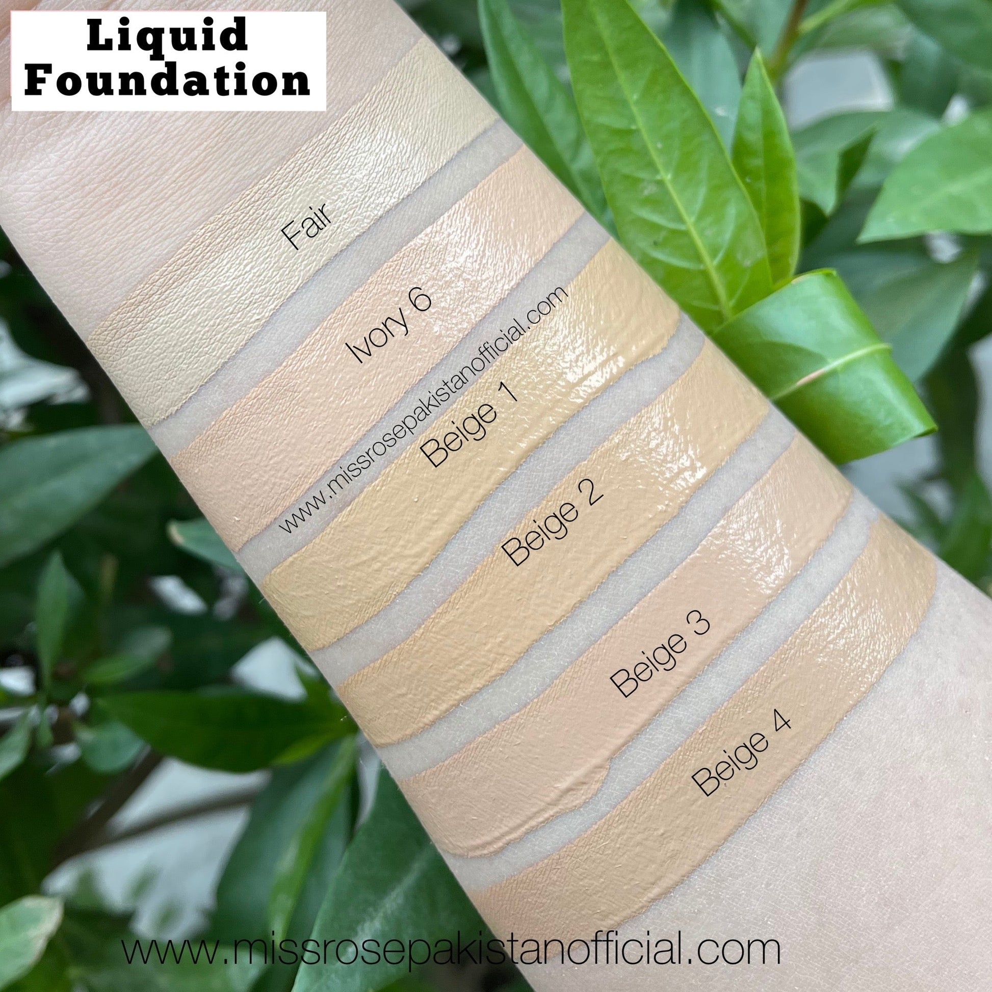 "Miss Rose Liquid Foundation"
