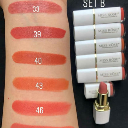 "miss rose lipstick shades"