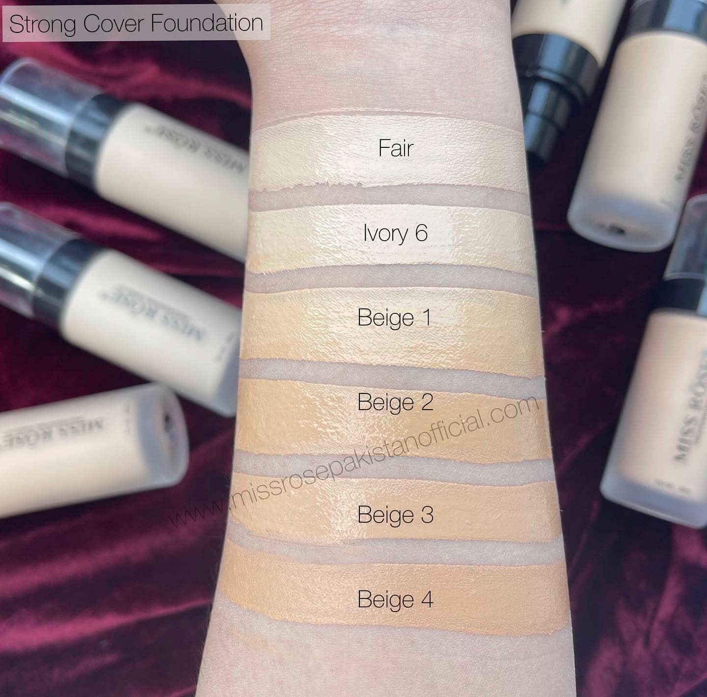 "miss rose foundation shades"