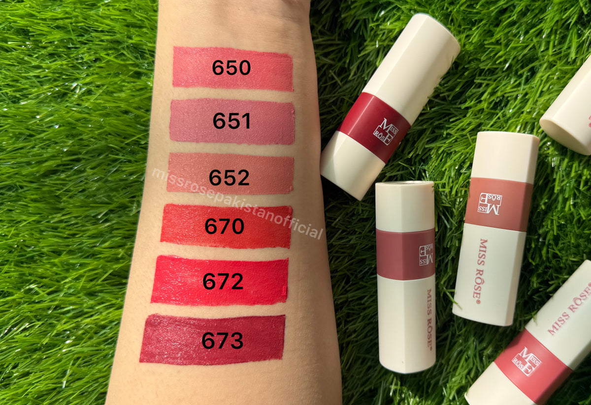 Miss Rose Azure Sky & Vermillion Lipstick