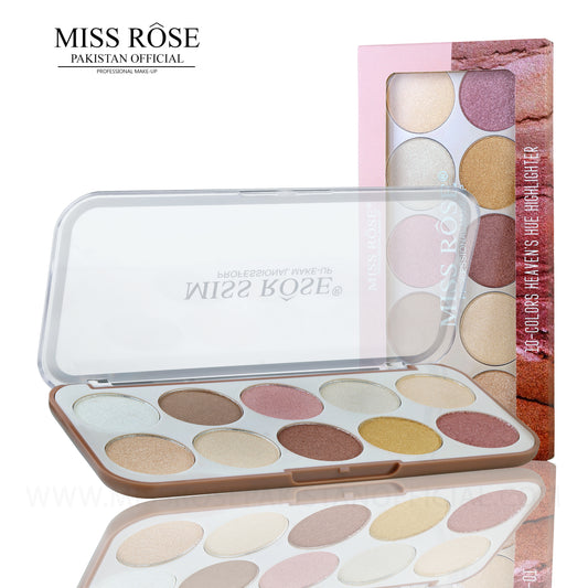 Miss Rose 10 Color Highlighter Palette