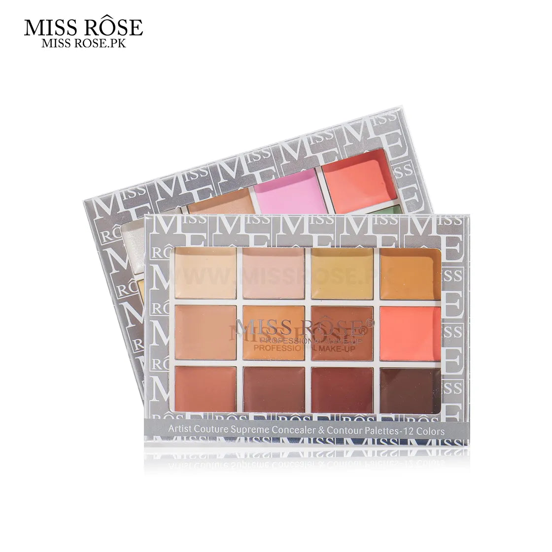 Miss Rose 12-Color Artist Couture Supreme Concealer & Contour Palette