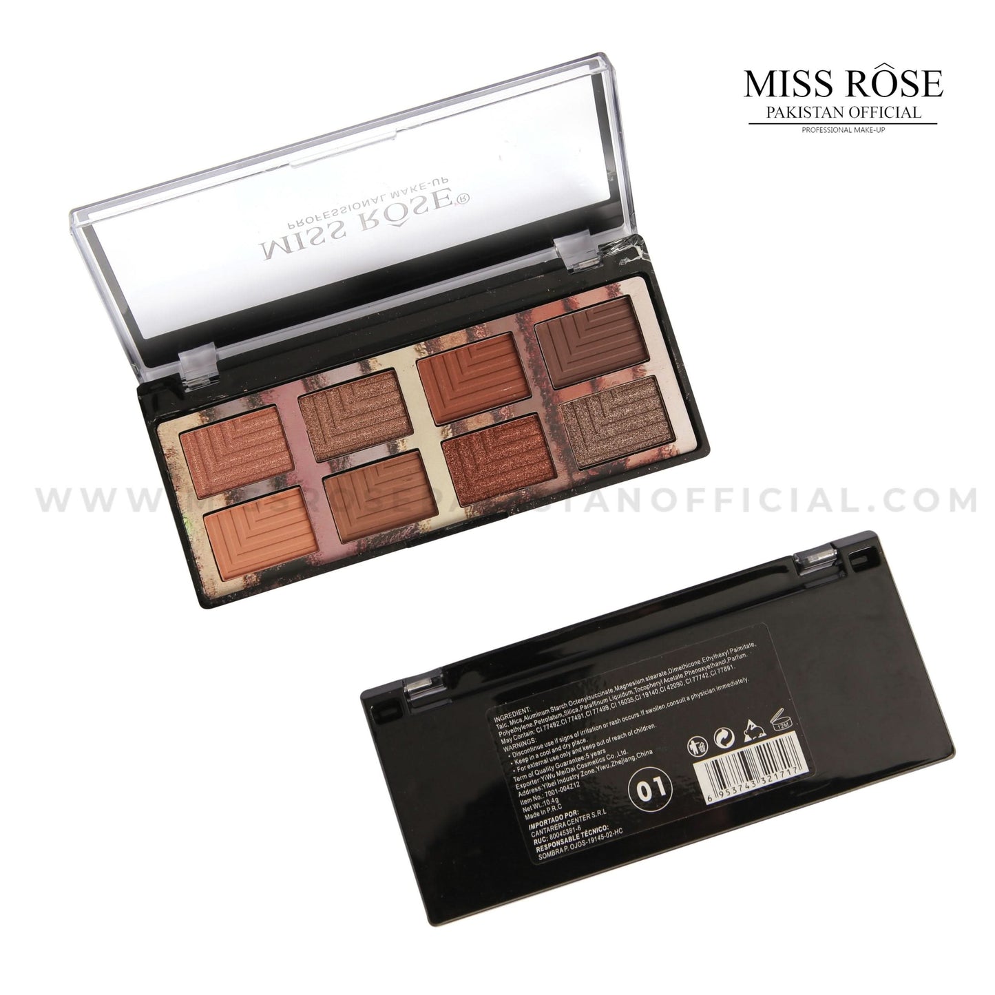 Miss Rose 8 Color Eyeshadow Palette
